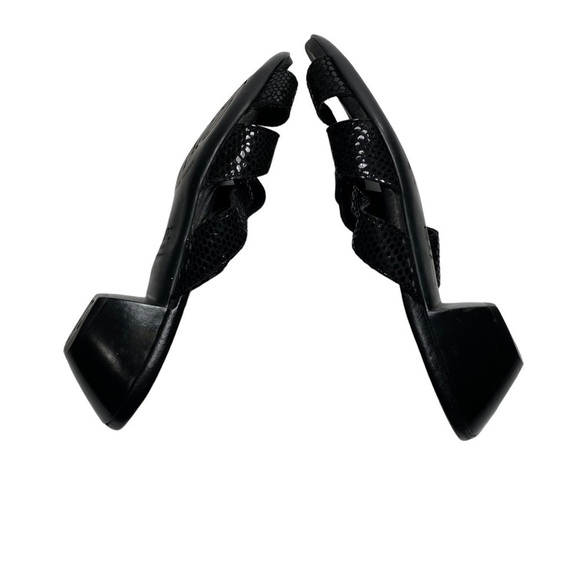 Munro American Sandals Slip on Slides Block Kitten Heel Shoes - Picture 9 of 12